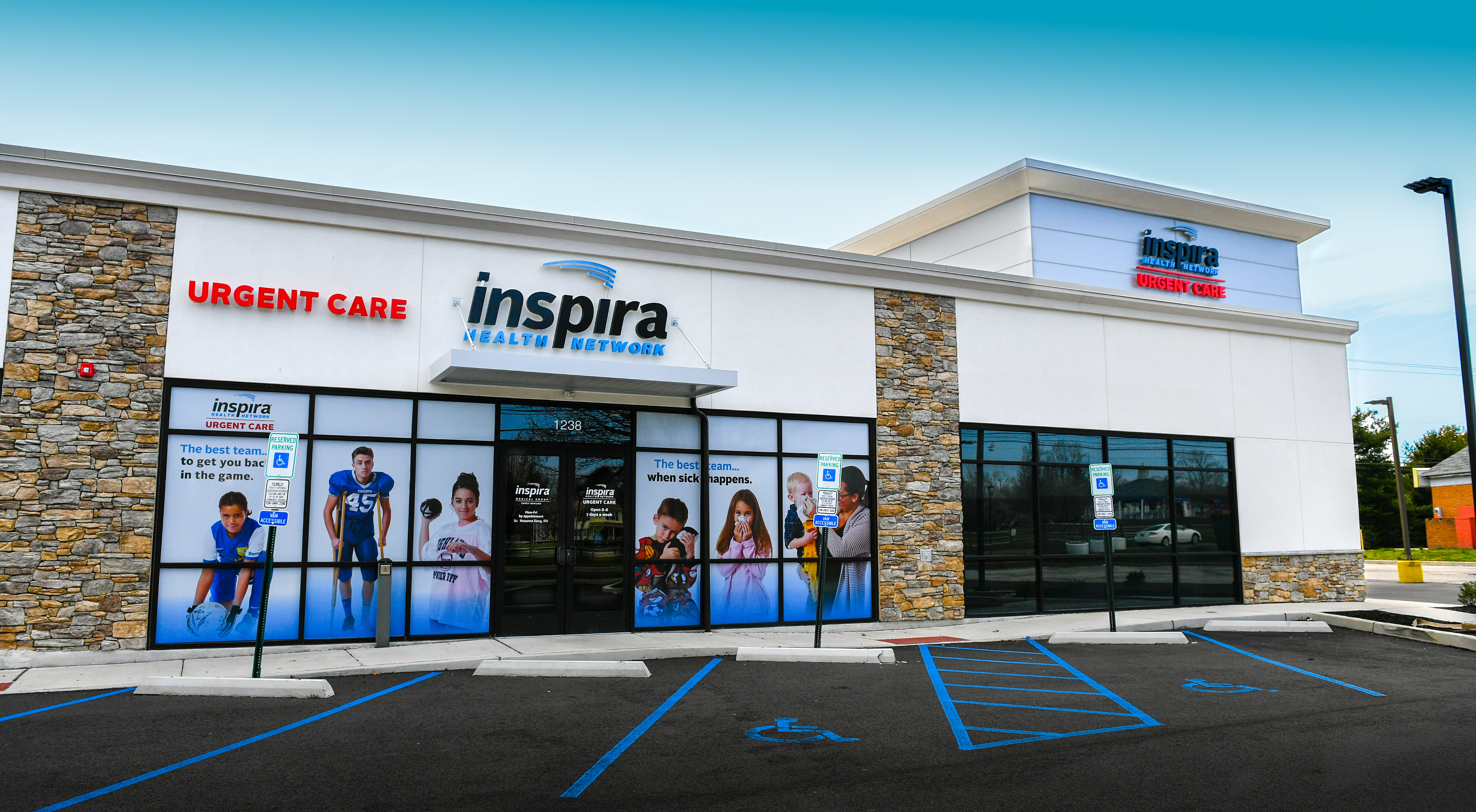 Entrance of Inspira Urgent Care Laurel Springs Location