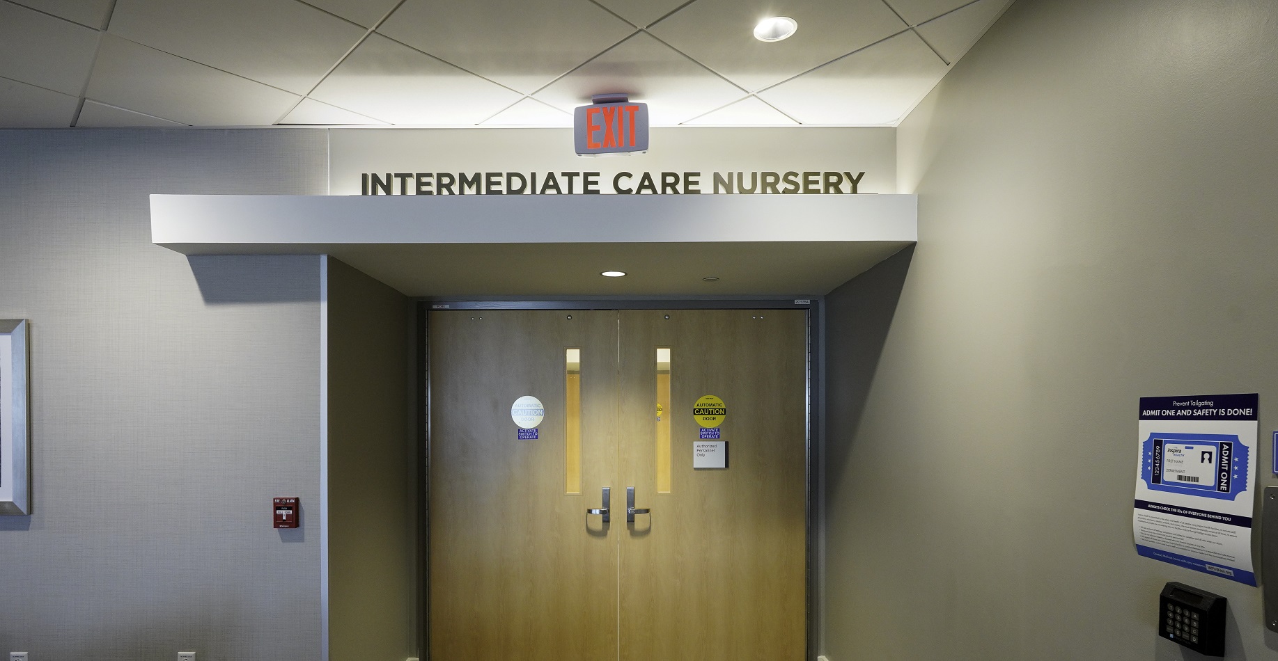 entrance door to a medical facility