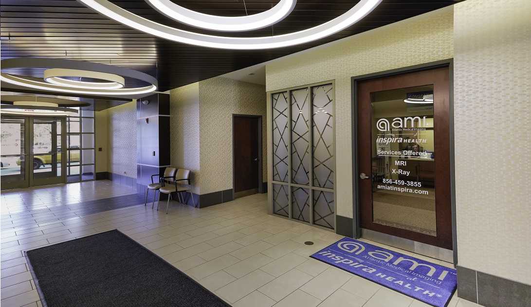 entrance door to a medical facility