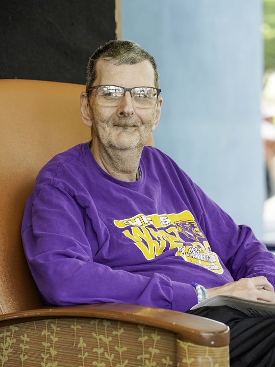 Man sitting in chair