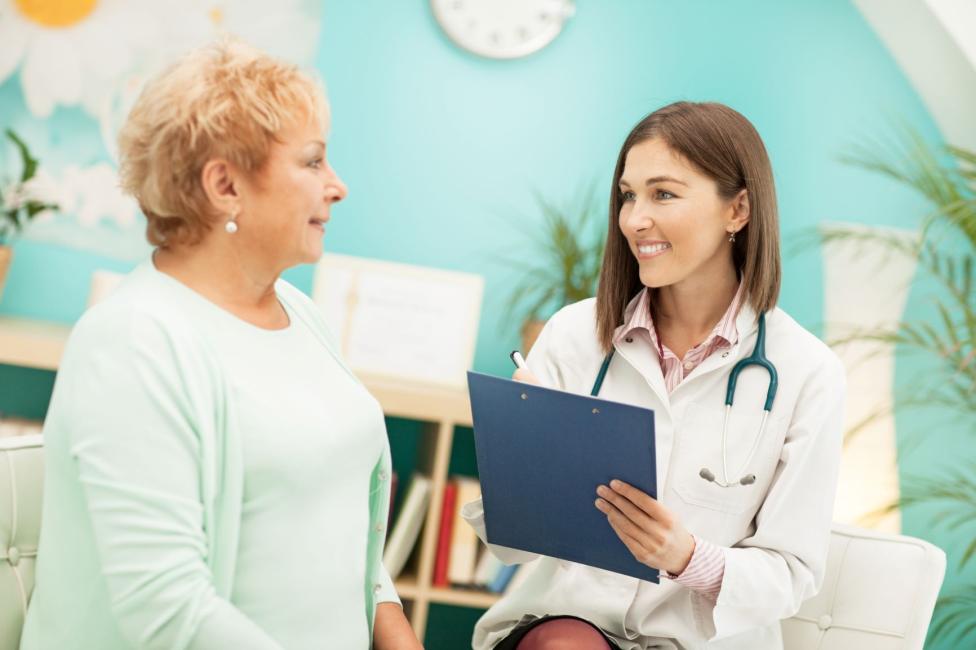 woman and medical provider in a consultation
