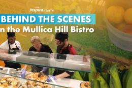 Banner that reads 'Behind The Scenes in the Mullica Hill Bistro'