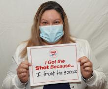 Cathy Vasquez - I got the shot because I trust the science