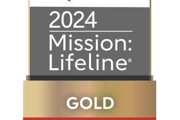 Banner that reads AHA 2024 Mission: Lifeline Gold Award