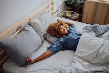 Woman peacefully sleeping 